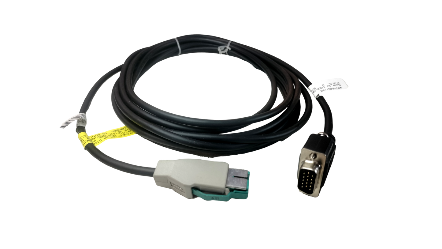 New NCR 1432-C015-0040 Electronic Terminal 24v Lock & Latch to 15 Pin Cable