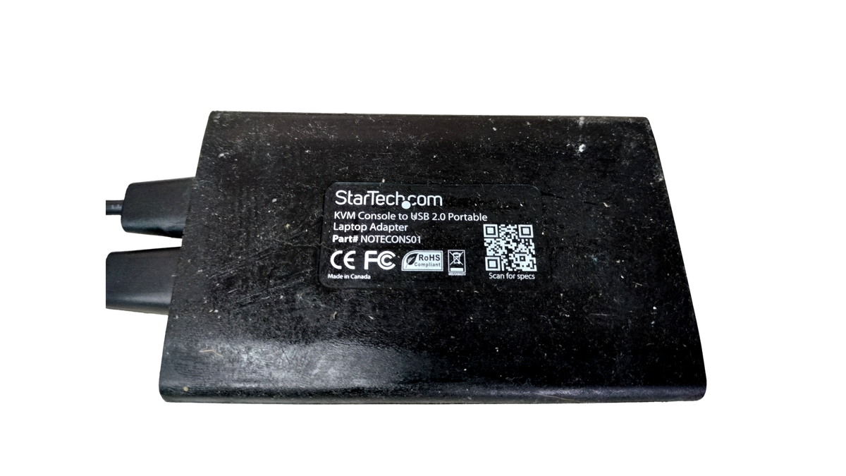 StarTech Notecon501 KVM Console to USB 2.0 Portable Laptop Crash Cart Adapter