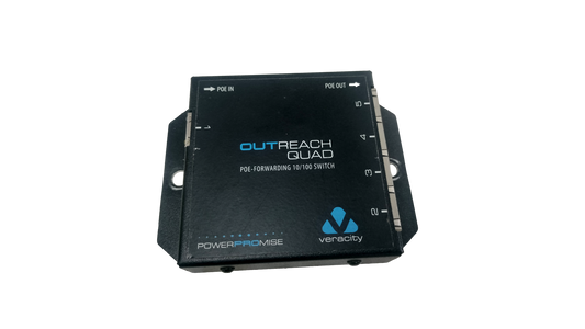 Veracity OR-ORQ Outreach Quad 10/100 PoE-Powered Switch