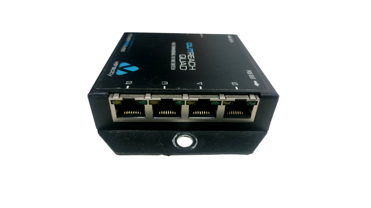 Veracity OR-ORQ Outreach Quad 10/100 PoE-Powered Switch