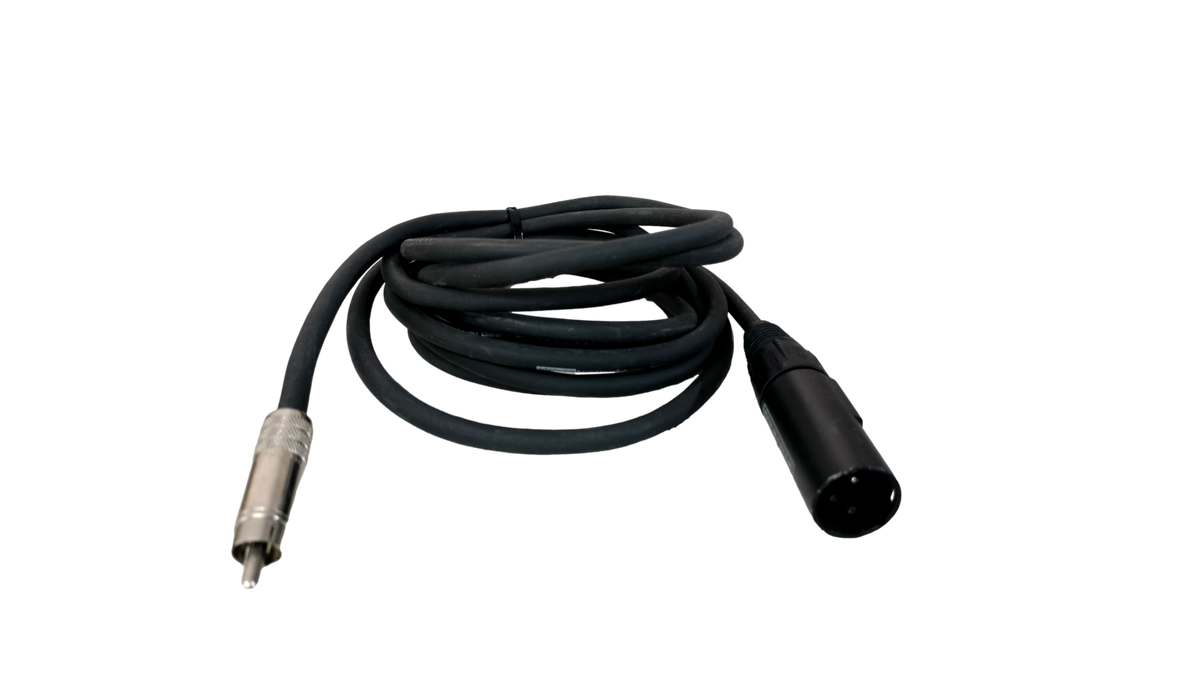 Whirlwind Accusonic+2 Low-Z XLR Male to RCA Male Audio Cable - 10 FT