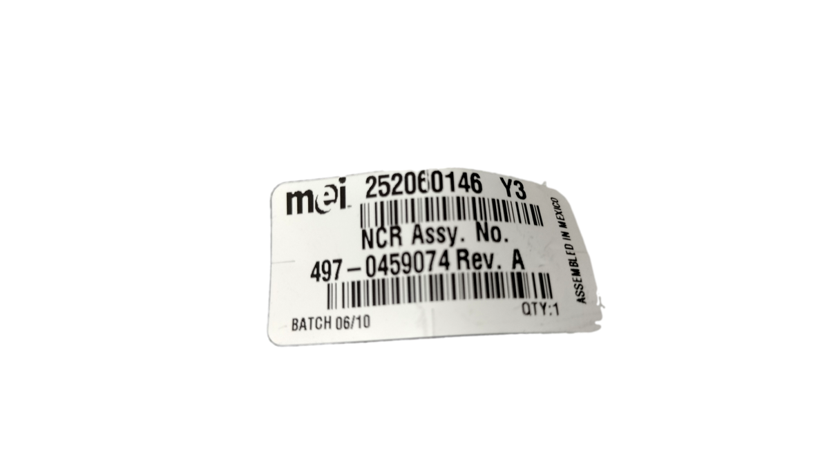 New MEI Mars Electronics Bill Validator Component 252060146