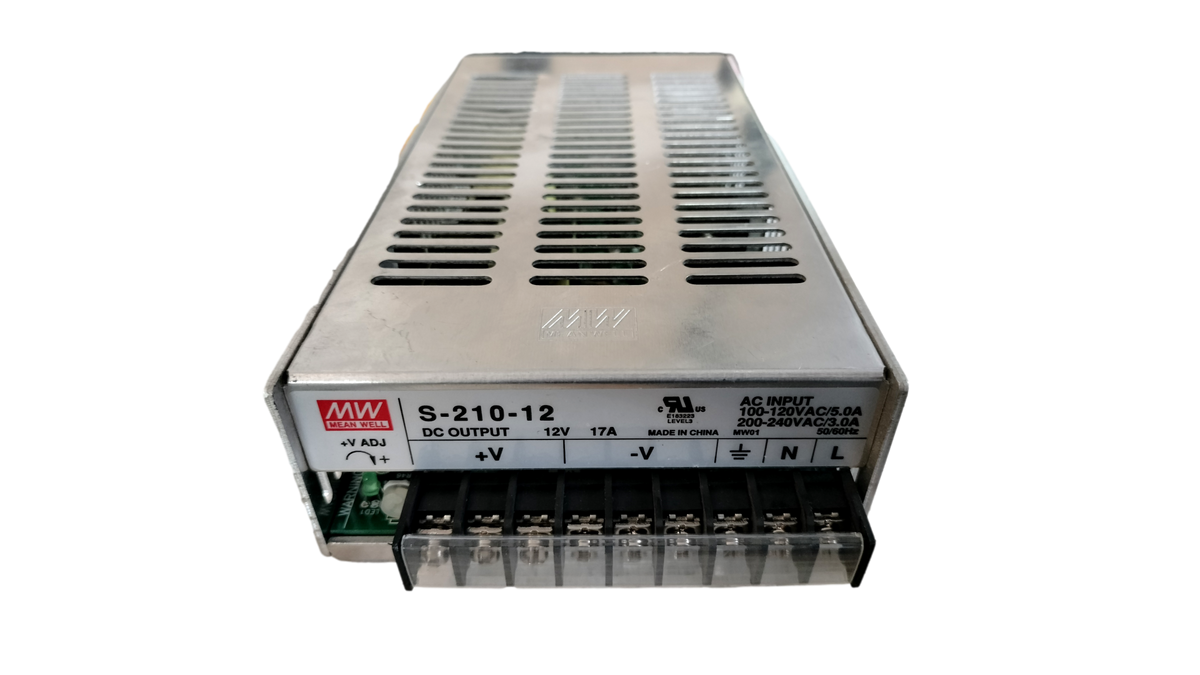 Mean Well S-210-12 Enclosed Switching Power Supply 12V 17A 204W