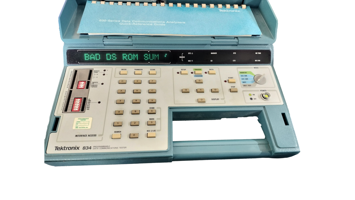 Vintage Tektronix 834 Programmable Data Communications Tester Protocol Analyzer 834 Error (Copy)