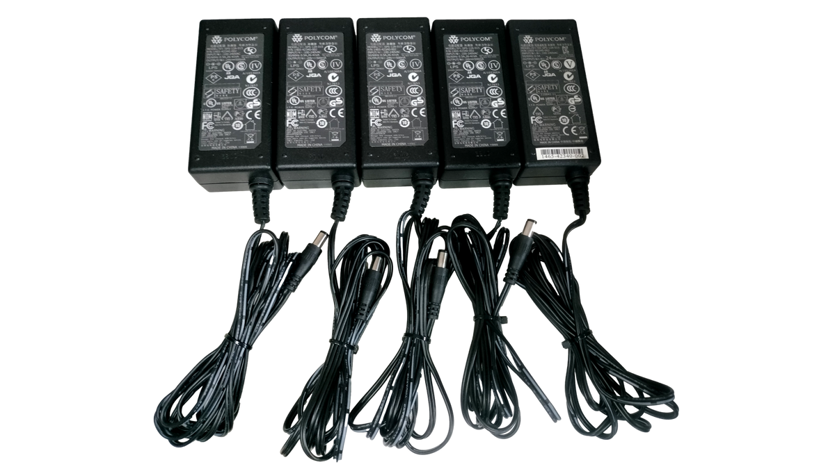 5x Polycom 24V 500mA Power Supply SPS-12A-015 1465-42340-002 SoundStation