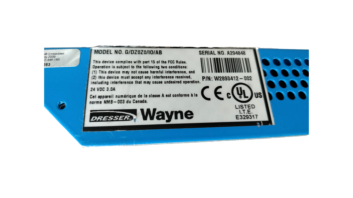 Dresser Wayne iX Gateway Fusion Controller Module W2893412-002 G/DZ0Z0/IO/AB