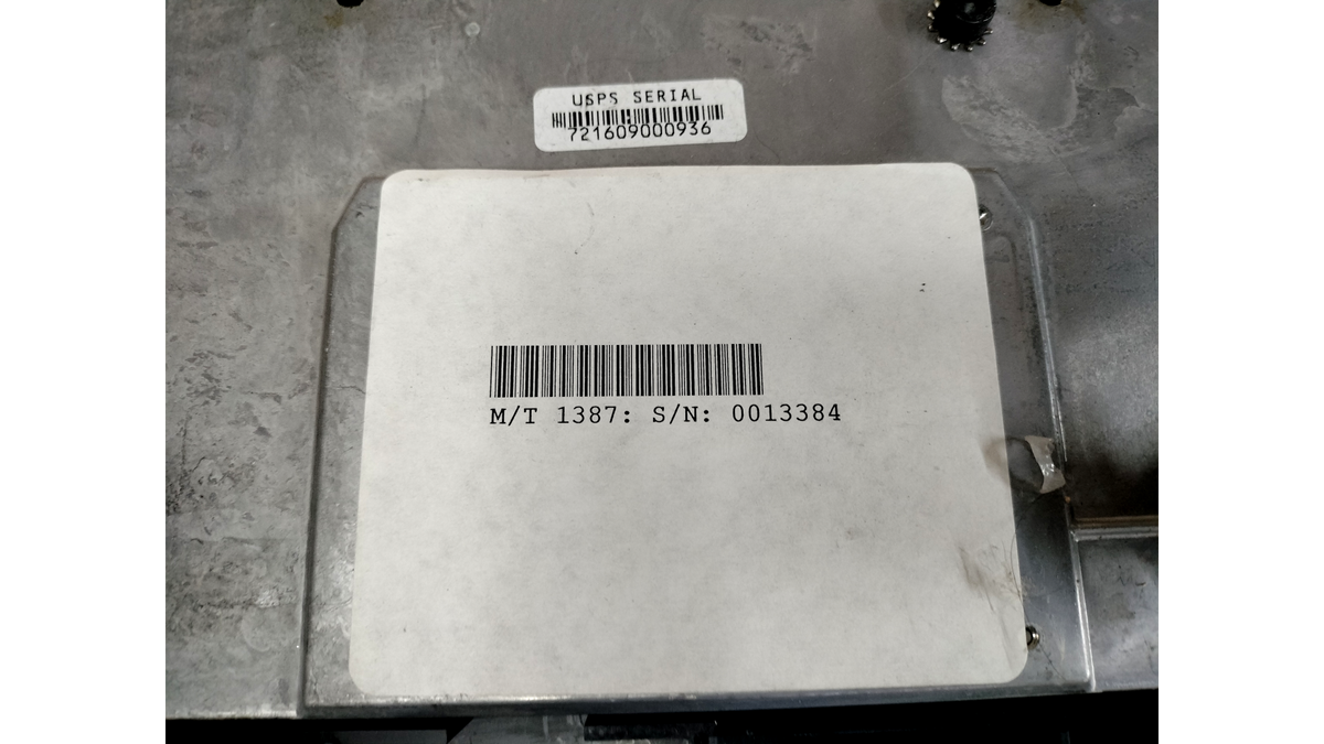 IBM 1387 USPS Postal Scale Base Assembly 721609000936 M/T 1387 S/N 0013384