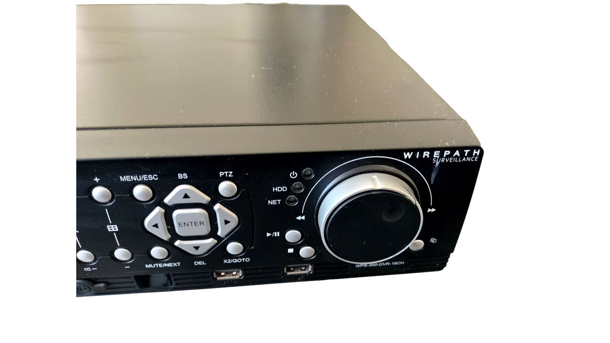 Wirepath Surveillance WPS-300-DVR-16CH 16 Channel CCTV Security DVR w/ Power Cord