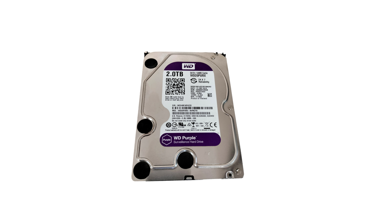 Western Digital WD Purple 2TB Surveillance 3.5" SATA Hard Drive WD20PURX