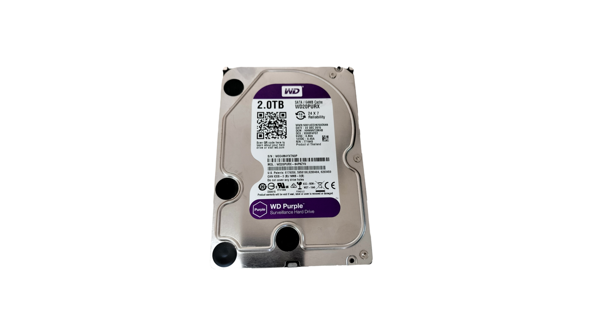 Western Digital WD Purple 2TB Surveillance 3.5" SATA Hard Drive WD20PURX #2