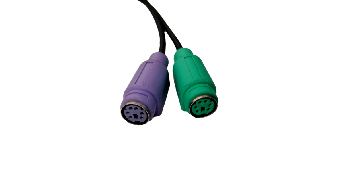 Micro Innovations USB to Dual PS/2 Keyboard Mouse Adapter Converter Cable