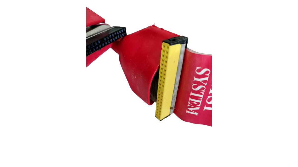 MSI Red Round 40 Pin IDE PATA Ribbon Cable Dual Drive System/Master/Slave