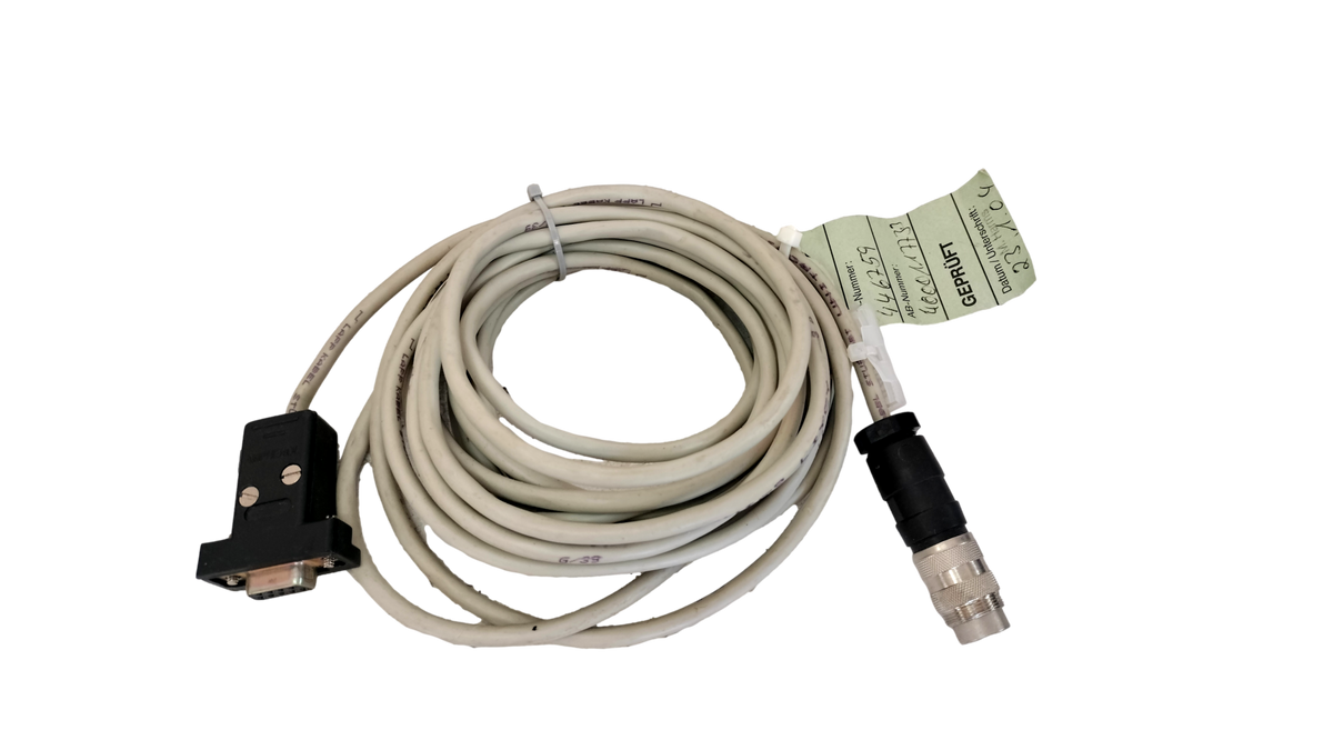 Nordson 446759 Communication Data Cable 9-Pin Serial DB9 to 6-Pin Circular DIN
