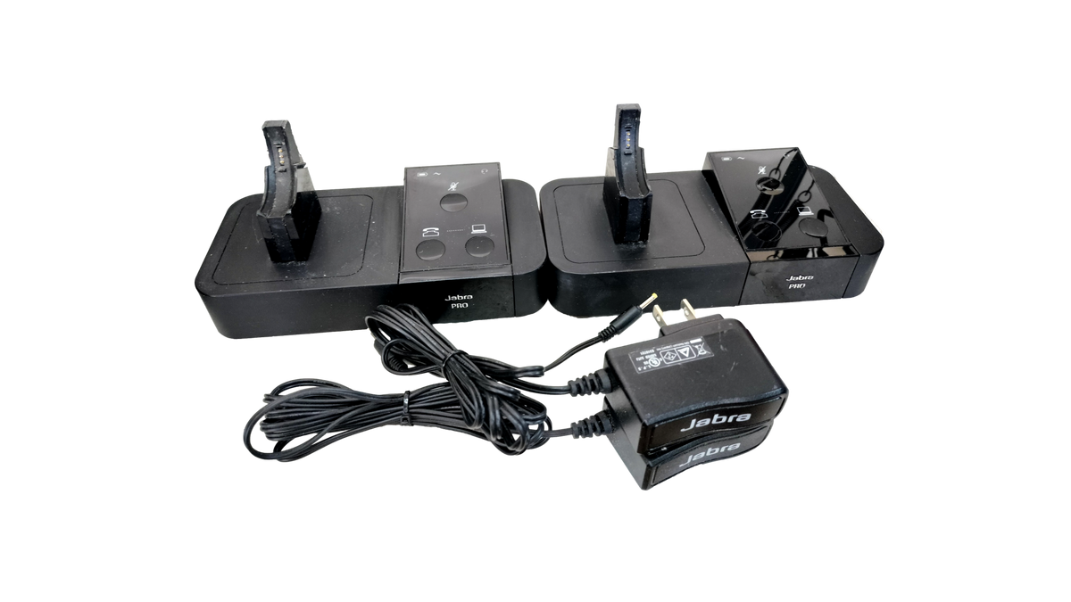 Lot of 2 Jabra PRO 9450 Wireless Headset Base Stations w/ Power Adapters (NO HEADSETS)