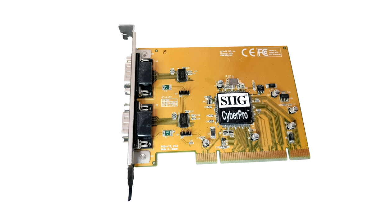 SIIG CyberPro Dual Serial Port PCI Card RS-232 JJ-P0212-B / P054-Y2 (NCR 006-8606488)