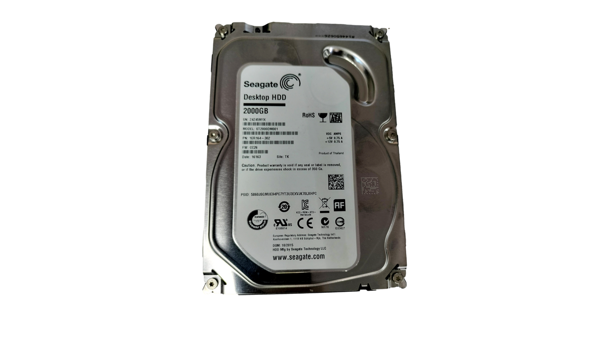 Seagate Desktop HDD 2TB (2000GB) SATA 3.5" Internal Hard Drive ST2000DM001