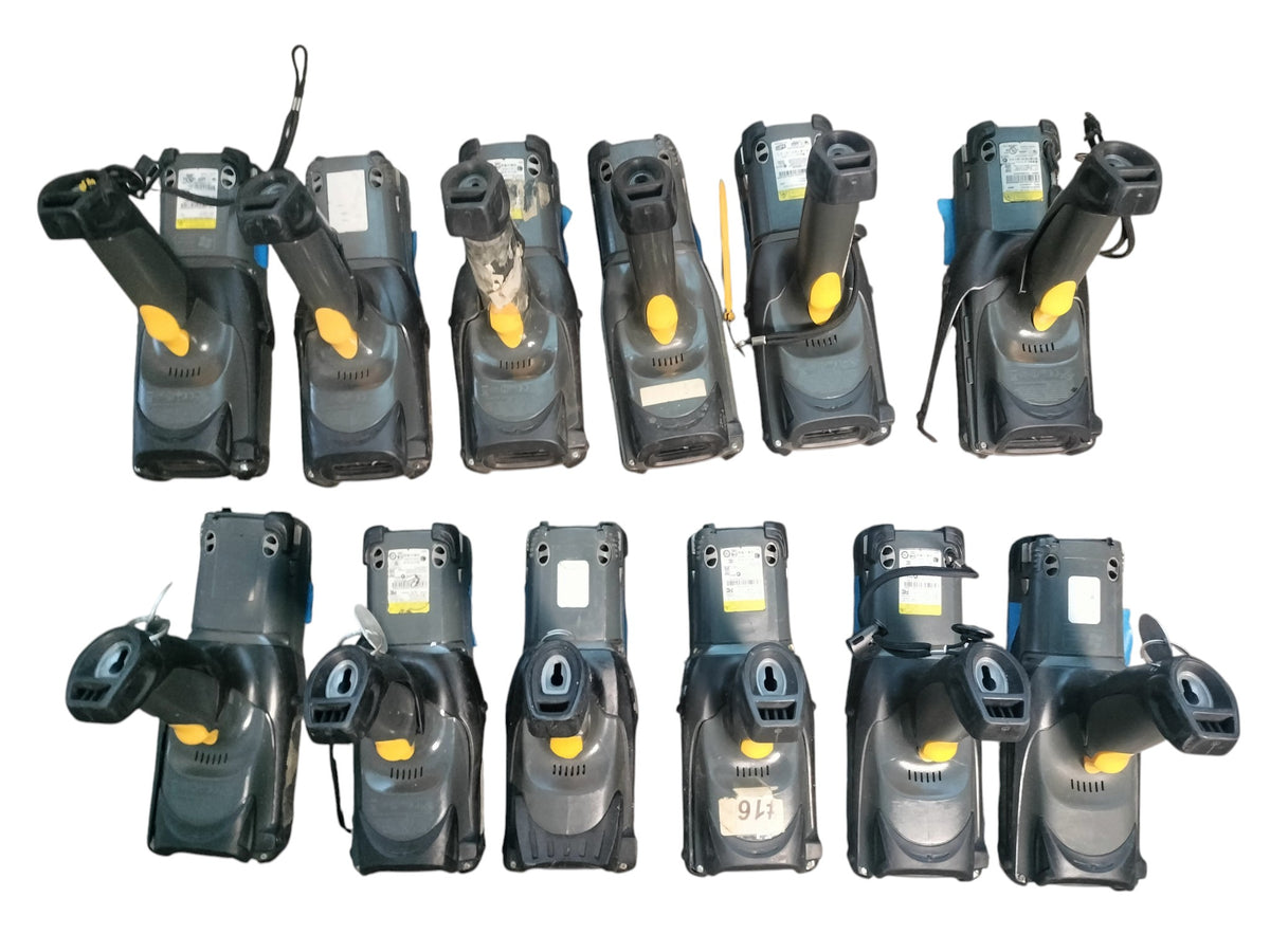 Lot of 12 Motorola Symbol MC9190 MC9090 Scanners w/ Batteries + 3 CRD9000 AS-IS