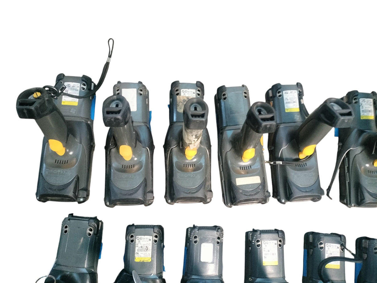 Lot of 12 Motorola Symbol MC9190 MC9090 Scanners w/ Batteries + 3 CRD9000 AS-IS