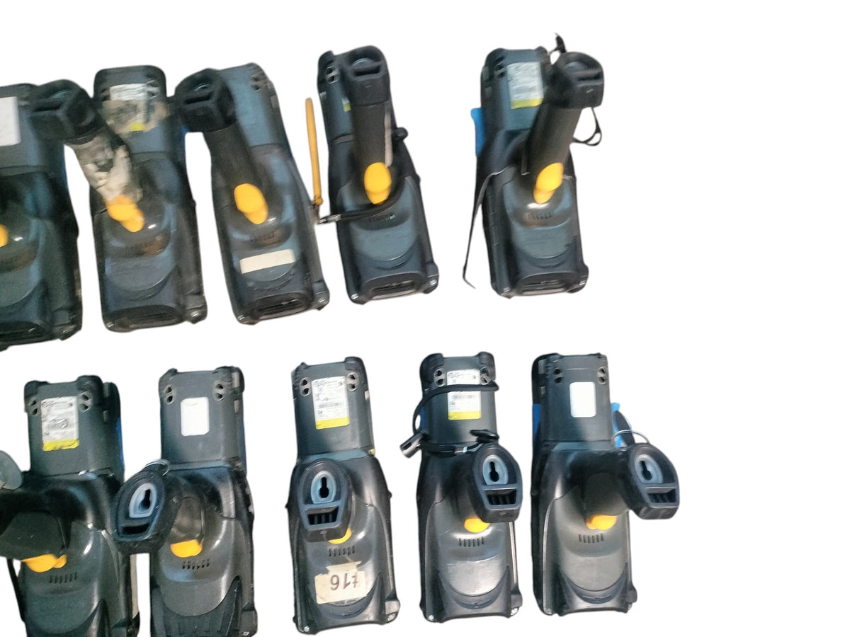 Lot of 12 Motorola Symbol MC9190 MC9090 Scanners w/ Batteries + 3 CRD9000 AS-IS