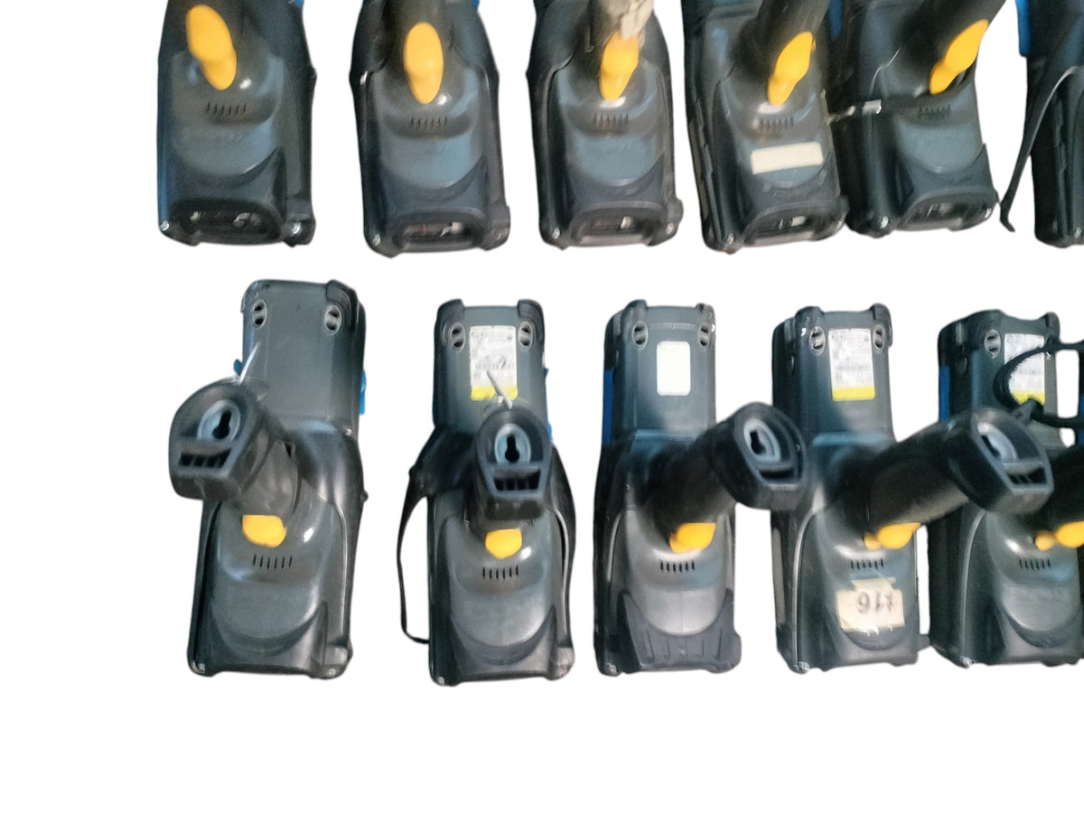 Lot of 12 Motorola Symbol MC9190 MC9090 Scanners w/ Batteries + 3 CRD9000 AS-IS