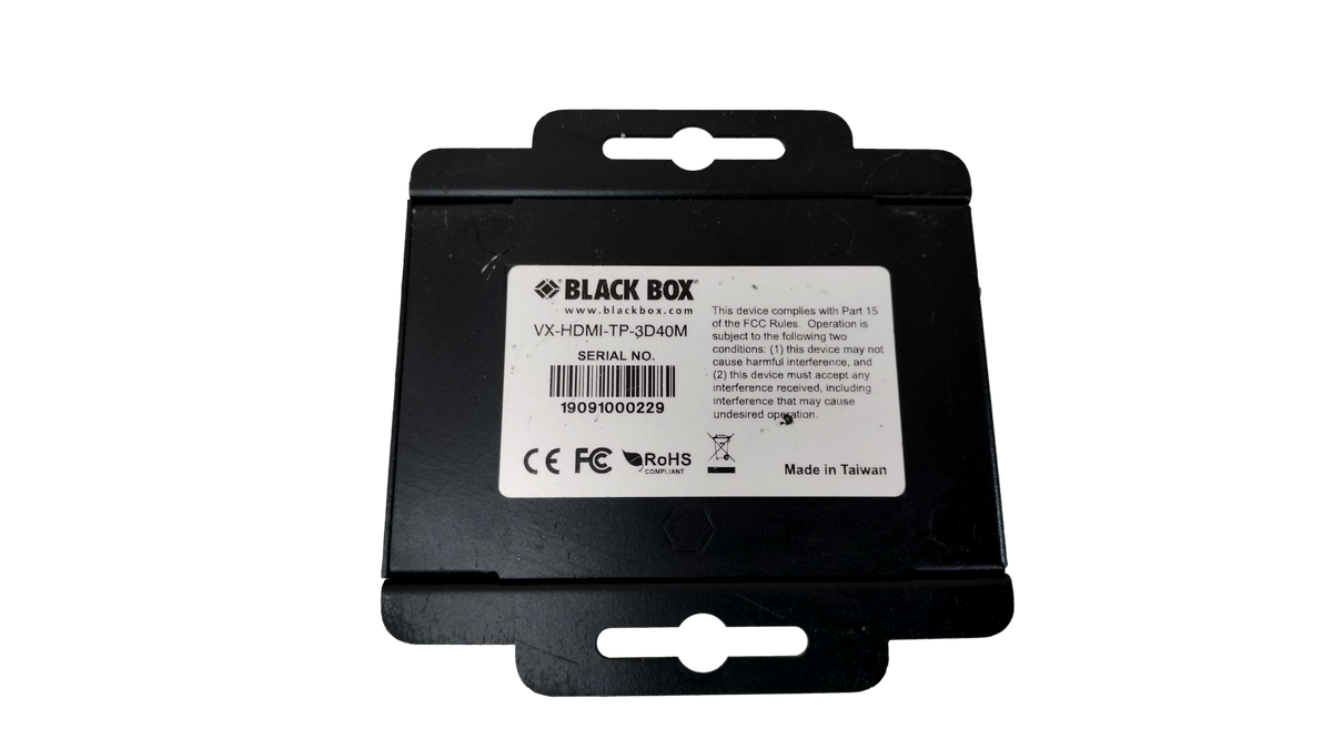 Black Box 3D HDMI Extender Receiver Unit (VX-HDMI-TP-3D40M) with 5V Power Supply