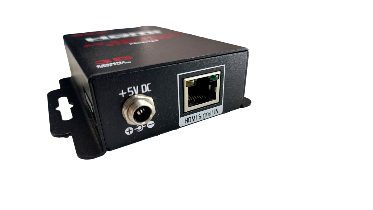 HDAV 3D HDMI Extender Receiver Over Cat5 / Cat6 (HD-C5S414a) w/ 5V Power Adapter