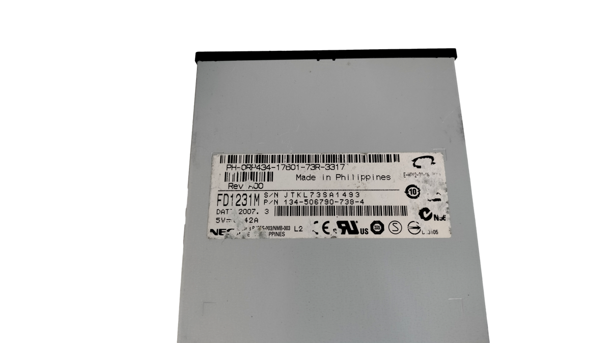 NEC 1.44MB 3.5" Internal Floppy Disk Drive FD1231M (Dell DP/N 0RP434)