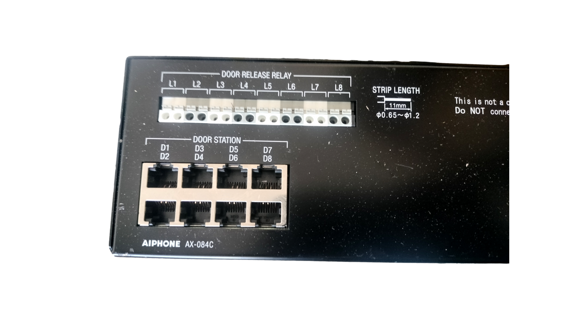Aiphone AX-084C AX Series 8-Door 4-Master Audio/Video Central Control Unit Exchange