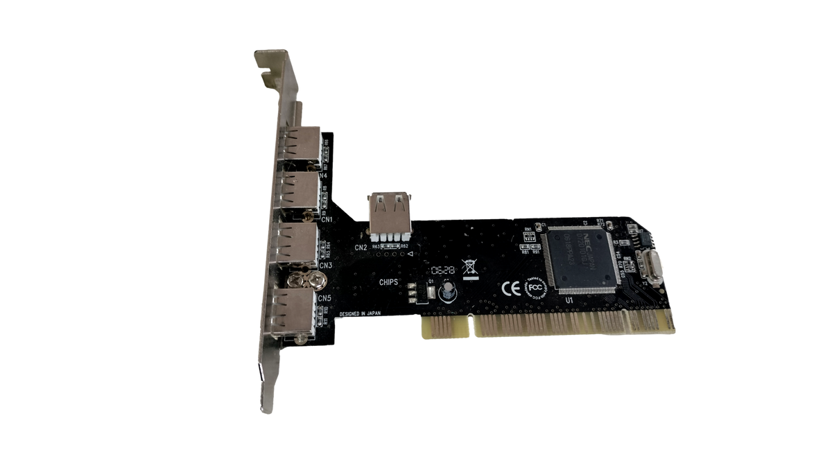 4+1 Port USB 2.0 High Speed PCI Expansion Card SD-V2-5U (NEC D720101GJ Chipset)