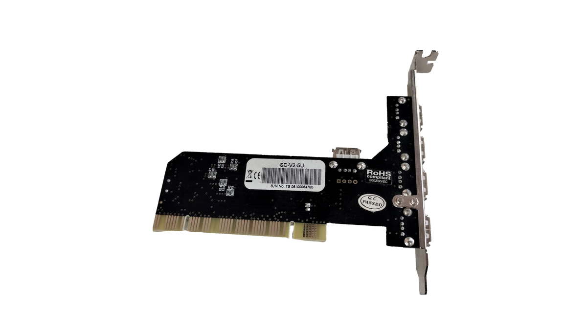 4+1 Port USB 2.0 High Speed PCI Expansion Card SD-V2-5U (NEC D720101GJ Chipset)