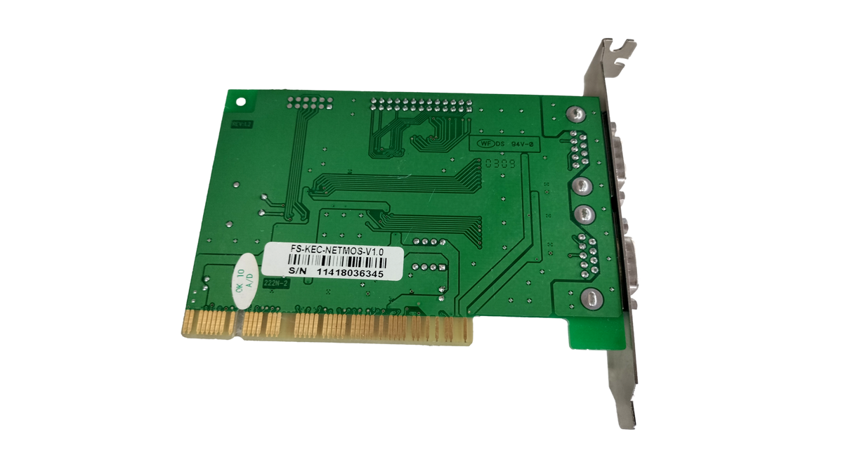 NetMos 2-Port Serial DB9 PCI Controller Expansion Card FS-KEC-NETMOS-V1.0 (Nm9835CV)