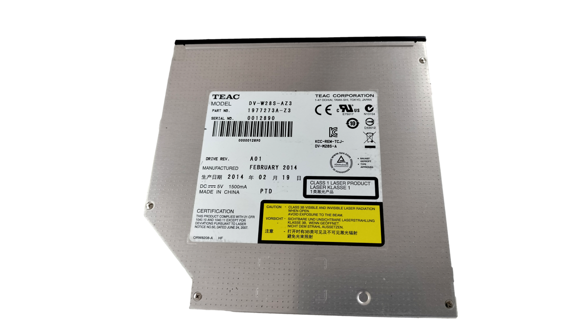 TEAC DV-W28S-AZ3 Slim SATA DVD-RW Burner Drive 1977273A-Z3