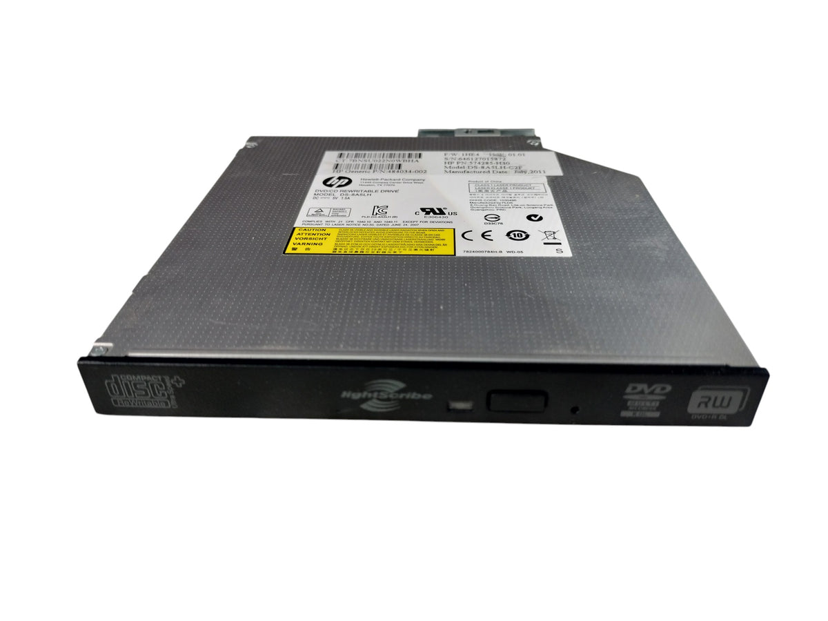 HP Lite-On DS-8A5LH LightScribe SATA DVD RW Drive Pavilion G6 G7 574285-H30