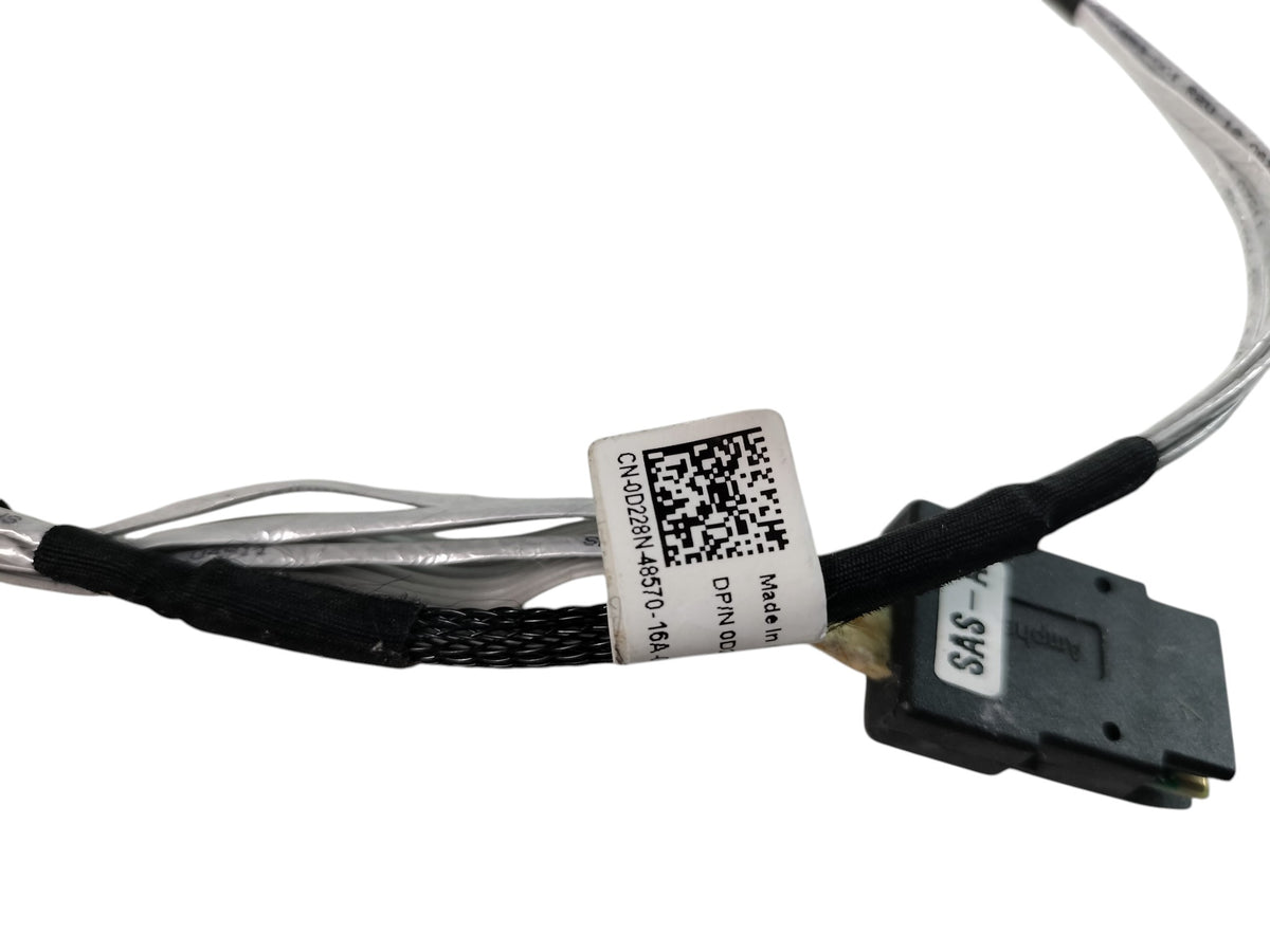 Dell PowerEdge SAS Cable Mini-SAS SFF-8087 to Backplane 0D228N D228N SAS-A