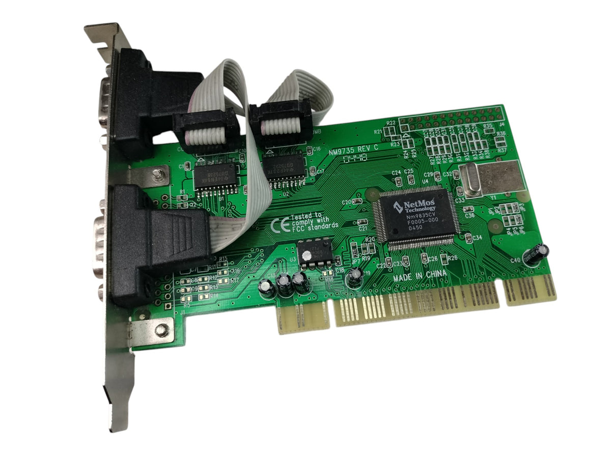 NetMos NM9835CV Dual DB9 Serial PCI Controller Card SD-PCI-2S NM9735 REV C