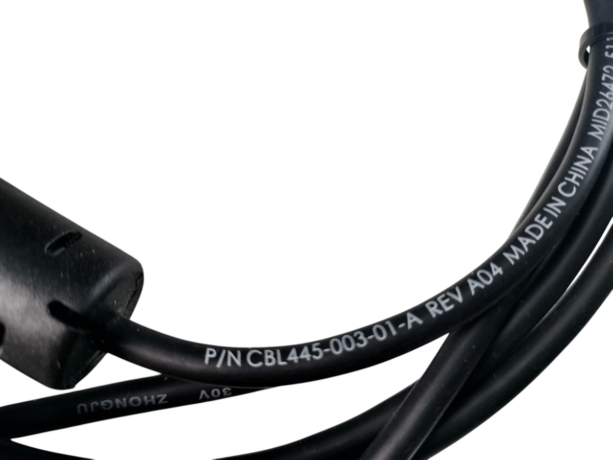 12V PoweredUSB to Right-Angle USB-C POS Cable CBL445-003-01-A REV A04