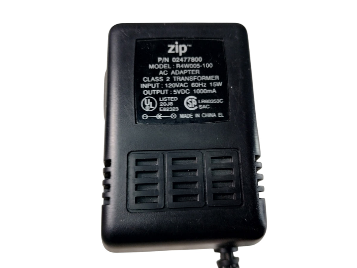 Iomega Zip 02477800 R4W005-100 5V 1A AC Power Adapter Charger Supply 100MB Drive