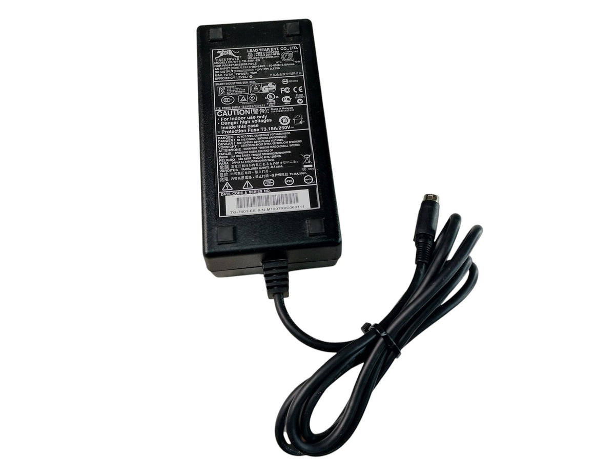 NCR 497-0463089 TG-7601-ES Tiger Power 24V 3.125A 75W AC Power Adapter Printer