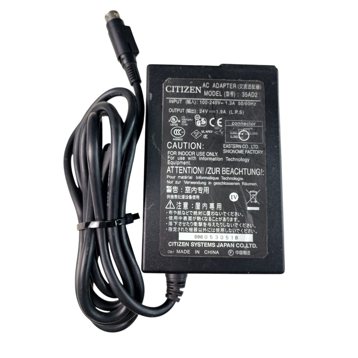 Citizen 35AD2 096053051B 24V 1.9A Receipt Printer Power Supply
