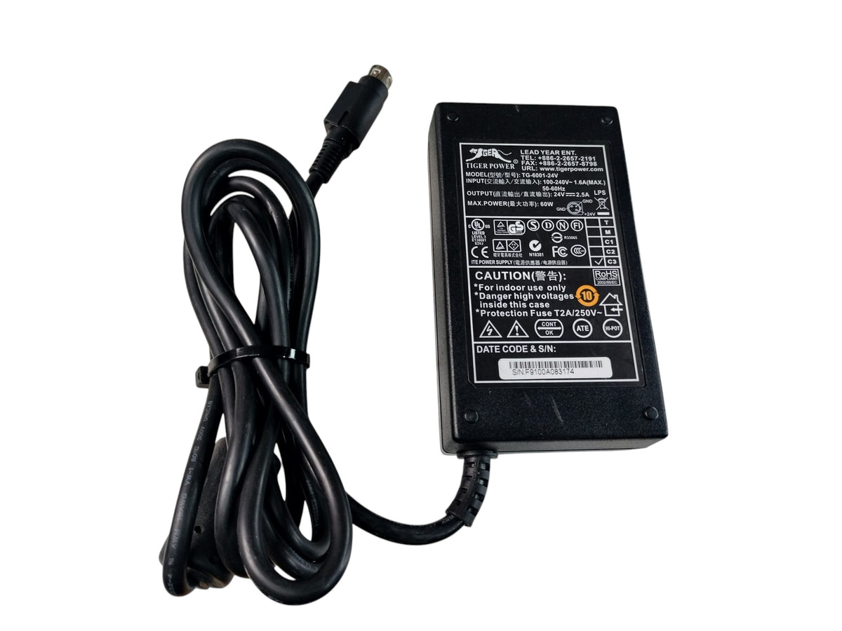 Tiger Power TG-6001-24V F9100A083174 24V 2.5A Receipt Printer Power Supply