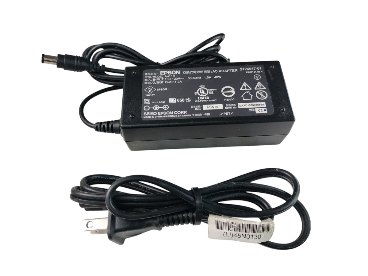 Epson A411B 2124947-01 24V 1.3A Receipt Printer Power Supply