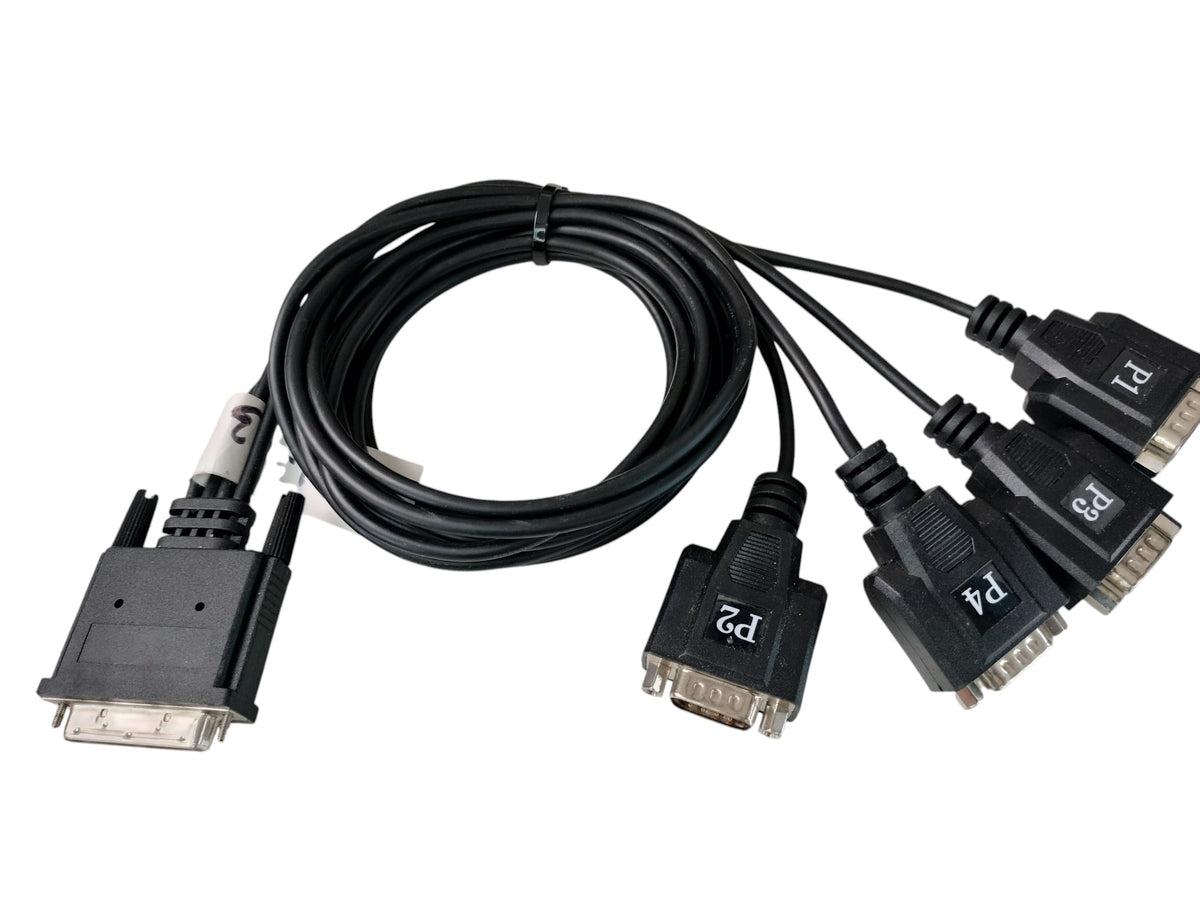 IBM Digi 46K6735 VHDCI to 4x DB9 Serial Breakout Cable Assembly