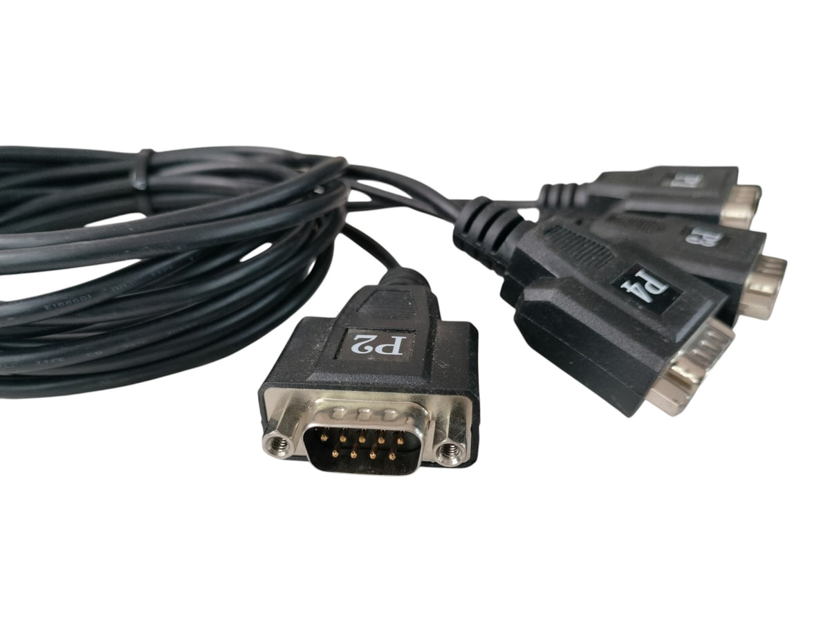 IBM Digi 46K6735 VHDCI to 4x DB9 Serial Breakout Cable Assembly