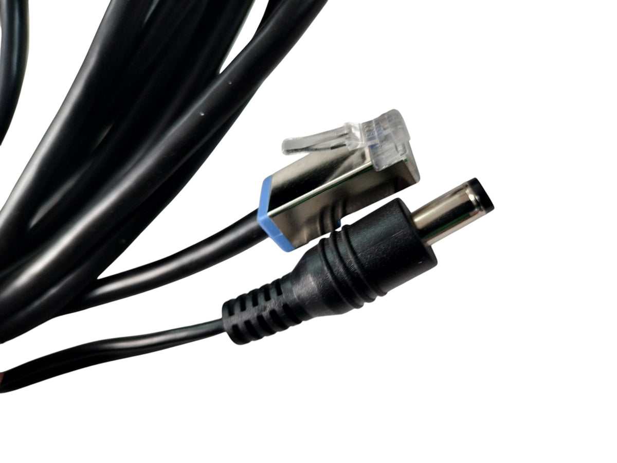 Datalogic 90A052311 Rev B Powered USB to RJ45 & DC Plug POS Scanner Cable