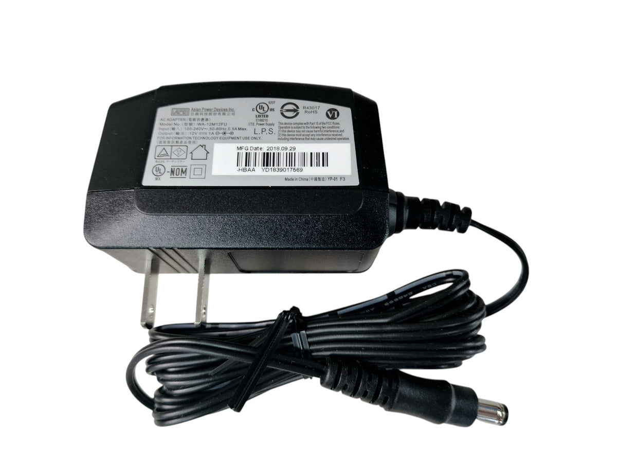 New APD WA-12M12FU 12V 1A AC Power Adapter Wall Charger