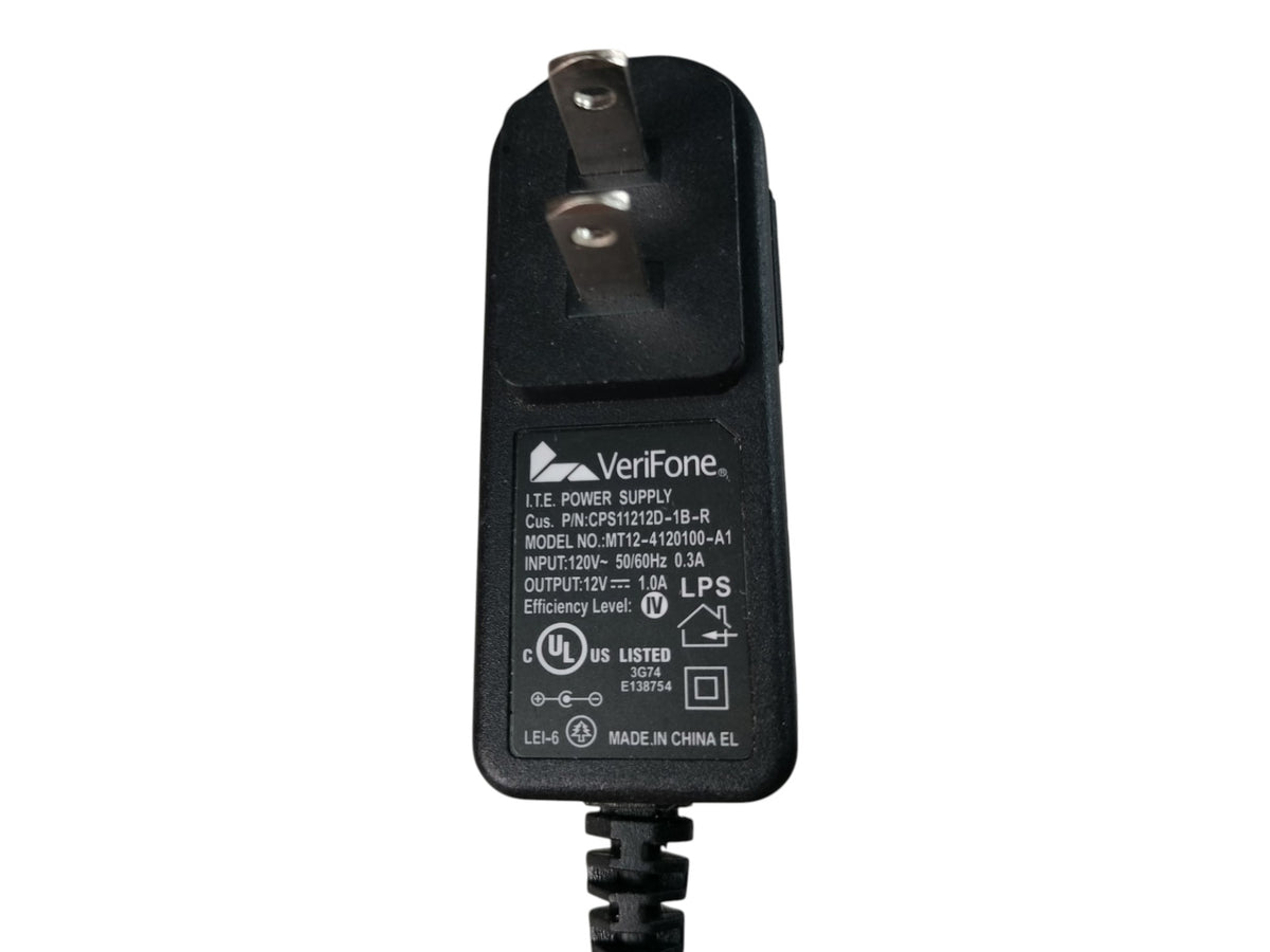VeriFone CPS11212D-1B-R 12V 1A AC Power Supply Adapter MT12-4120100-A1 MX915