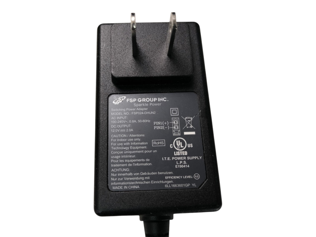 NCR 497-0509577 12V 2A AC Power Supply Adapter FSP024-DHUN2 2-Pin Plug KC3 KC4