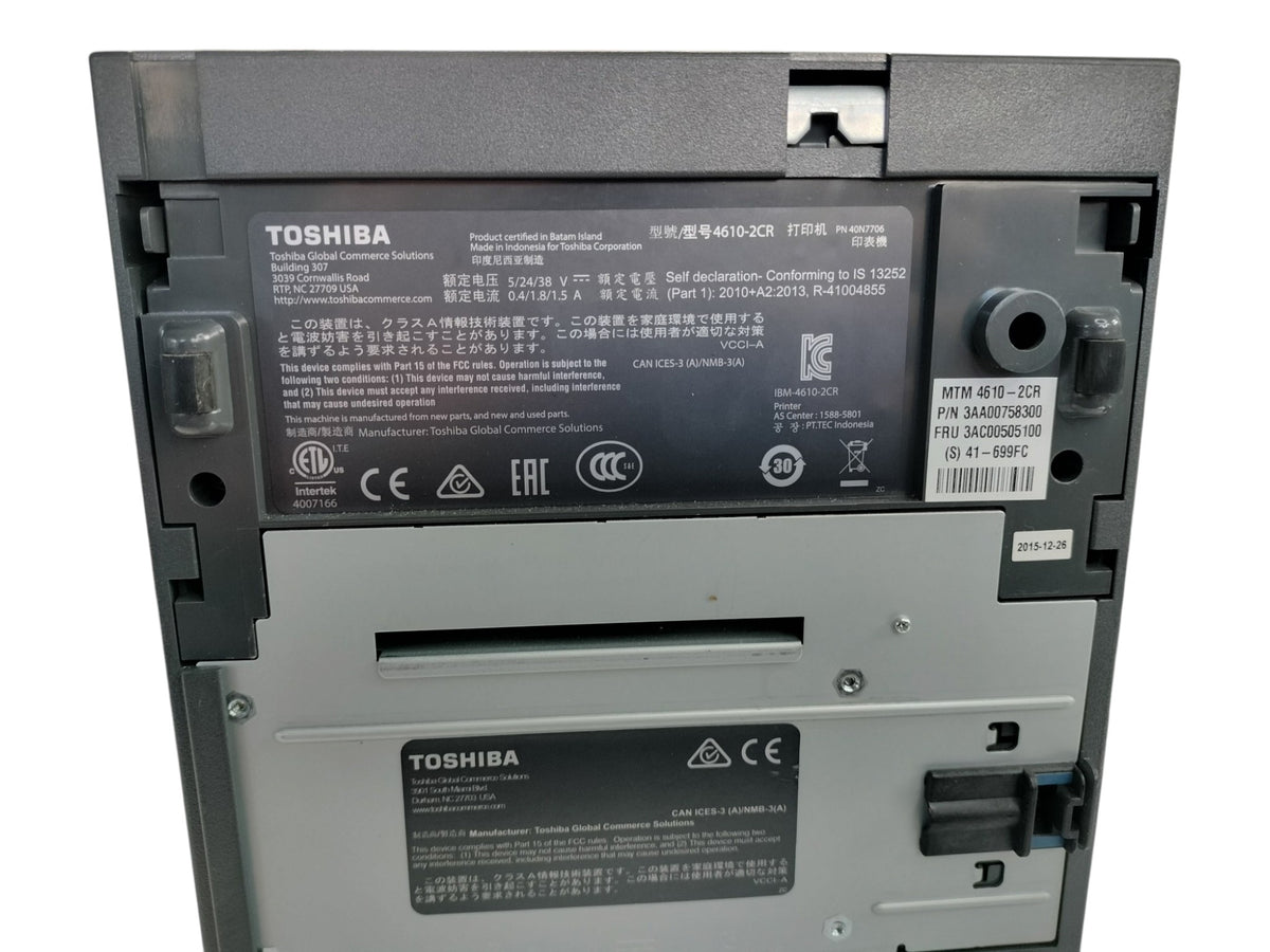 Toshiba IBM 4610-2CR SureMark Dual Station POS Receipt Check Printer 3AC00505100