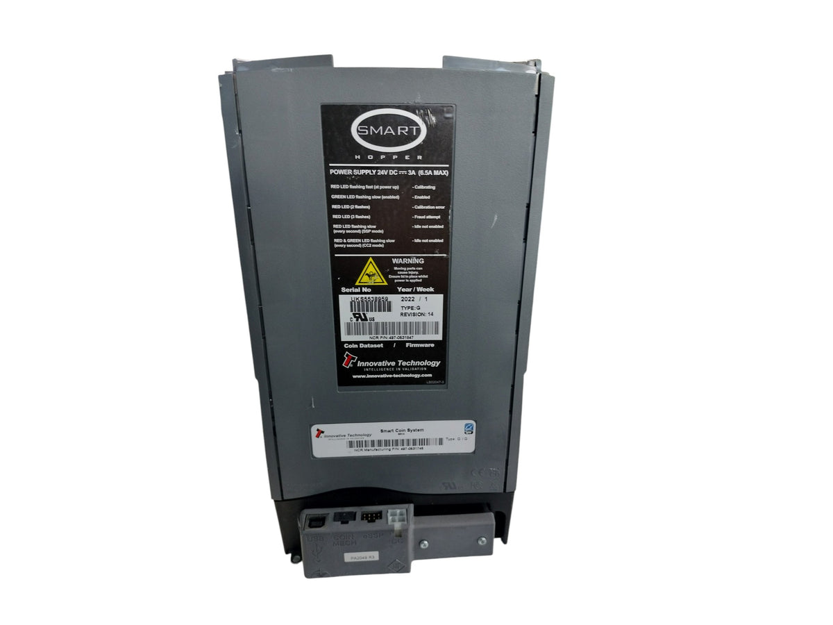 NCR 497-0531847 Innovative Technology SMART Hopper Coin System 497-0531746 AS-IS