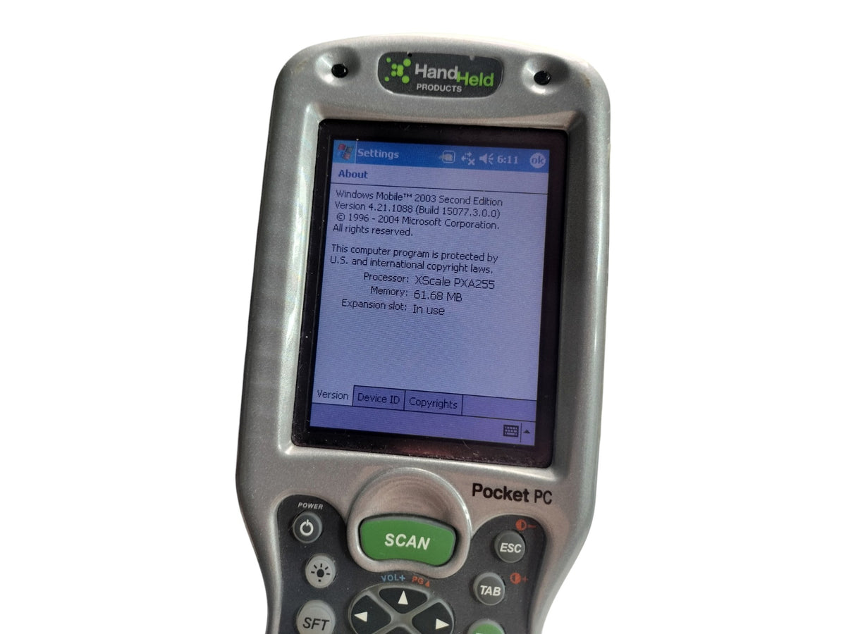 HandHeld Honeywell Dolphin 9550 Barcode Scanner 9550L00-131-C30 + 9500-HB Cradle